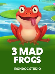 3 Mad Frogs by Iron Dog Studio on Roobet Slots