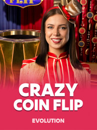 Crazy Coin Flip by Evolution on Roobet Game Shows