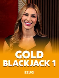 Gold Blackjack 1 by Ezugi on Roobet Blackjack