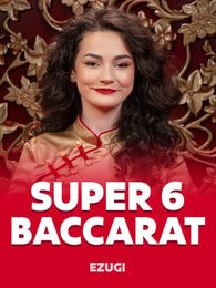 Super 6 Baccarat by Ezugi on Roobet Baccarat