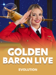 Golden Baron Live by Evolution on Roobet Game Shows