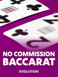 No Commission Baccarat by Evolution on Roobet Baccarat