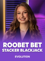 Roobet Bet Stacker Blackjack by Evolution on Roobet Blackjack