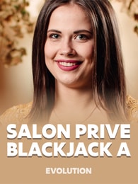 Salon Privé Blackjack A by Evolution on Roobet Blackjack
