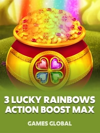 3 Lucky Rainbows Action Boost Max by Games Global on Roobet Slots
