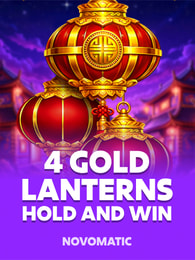 4 Gold Lanterns Hold and Win by Novomatic on Roobet Slots