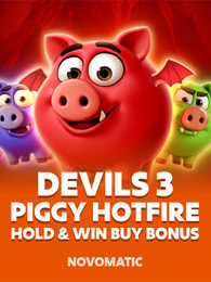 Devils 3 Piggy Hotfire Hold and Win Buy Bonus by Novomatic on Roobet Slots