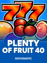 Plenty of Fruit 40 by Novomatic on Roobet Slots