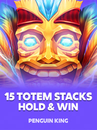 15 Totem Stacks: Hold and Win by Penguin King on Roobet Slots