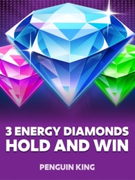 3 Energy Diamonds: Hold and Win by Penguin King on Roobet Slots