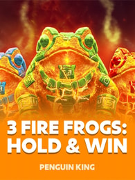 3 Fire Frogs Hold and Win by Penguin King on Roobet Slots