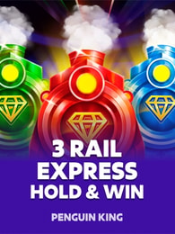 3 Rail Express: Hold and Win by Penguin King on Roobet Slots