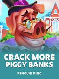 Crack More Piggy Banks by Penguin King on Roobet Slots