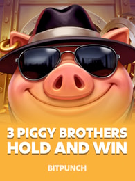 3 Piggy Brothers: Hold and Win by Bitpunch on Roobet Slots