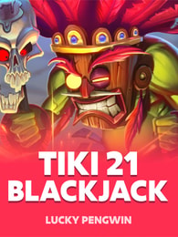 Tiki 21 Blackjack by Lucky Pengwin on Roobet Blackjack