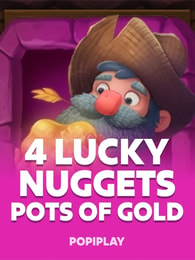 4 Lucky Nuggets Pots of Gold by Popiplay on Roobet Slots