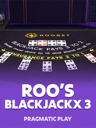 Roobet BlackjackX 3 by Pragmatic Play on Roobet Blackjack