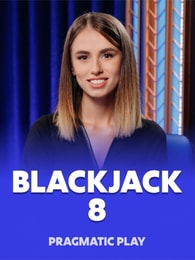 Blackjack 8 by Pragmatic Play on Roobet Blackjack