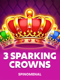 3 Sparking Crowns by Spinomenal on Roobet Slots