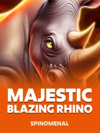 Majestic Blazing Rhino by Spinomenal on Roobet Slots