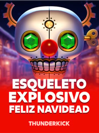 Esqueleto Explosivo Feliz Navidead by Thunderkick on Roobet Slots