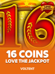 16 Coins Love the Jackpot by VoltEnt on Roobet Slots