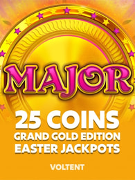 25 Coins: Grand Gold Edition Easter Jackpots by VoltEnt on Roobet Slots