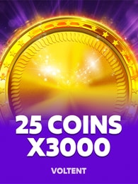 25 Coins x3000 by VoltEnt on Roobet Slots