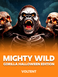 Mighty Wild: Gorilla Halloween Edition by VoltEnt on Roobet Slots