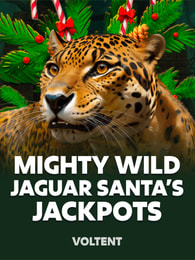 Mighty Wild: Jaguar Santa's Jackpots by VoltEnt on Roobet Slots