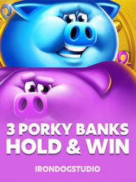 3 Porky Banks Hold & Win by Iron Dog Studio on Roobet Slots